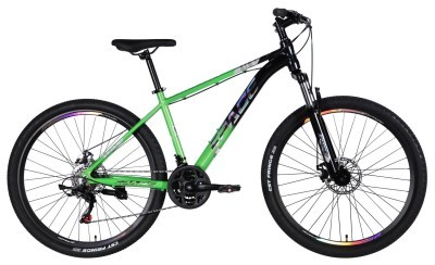Велосипед AL 27.5" SPACE PHAETON DD FR рама-17" зелено-черный 2026
