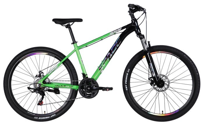 Велосипед AL 27.5" SPACE PHAETON DD FR рама-17" зелено-черный 2026