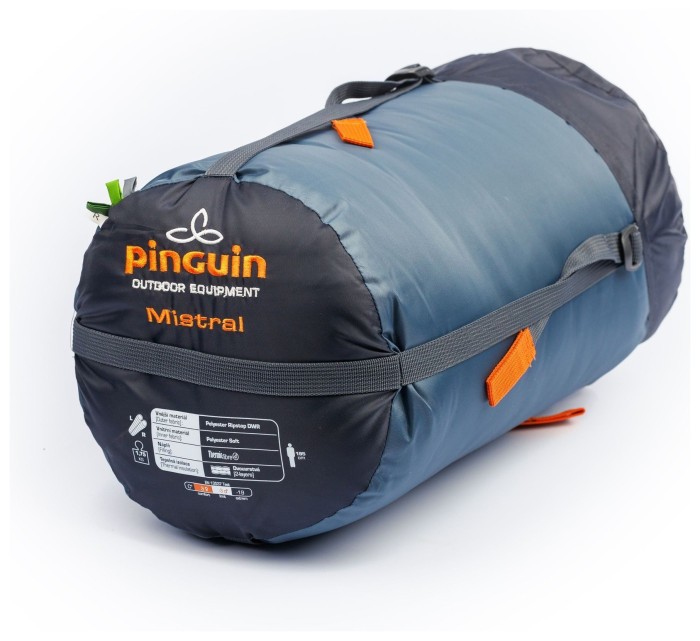 Спальный мешок Pinguin Mistral PFM (3/-3°C), 195 см - Left Zip, Green