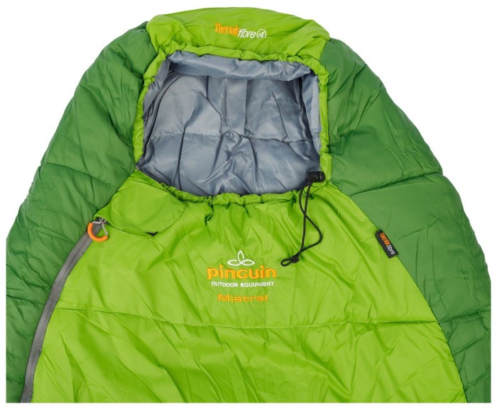 Спальный мешок Pinguin Mistral PFM (3/-3°C), 195 см - Left Zip, Green