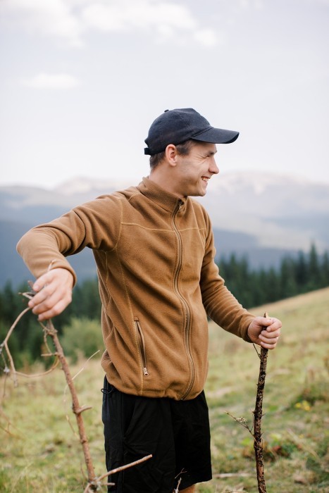 Кофта флісова Tribe Fleece Jacket Full Zip T-KJ-0011-sand, 46, укр, укр