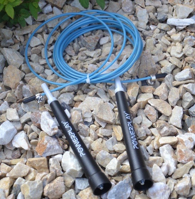 Скакалка швидкісна PowerPlay 4202 Ultra Speed Rope Бірюзова (2,9m.)