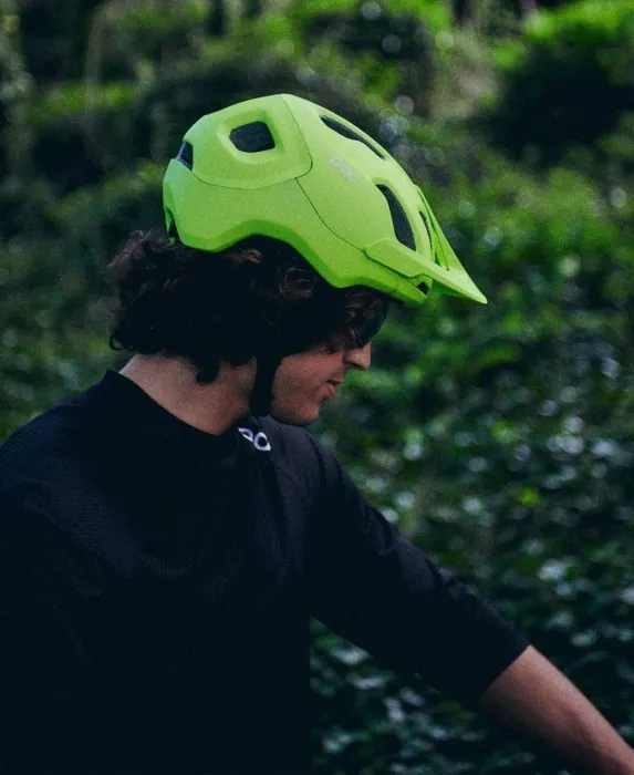 Шлем велосипедный POC Axion SPIN, Fluorescent Yellow/Green Matt, M/L