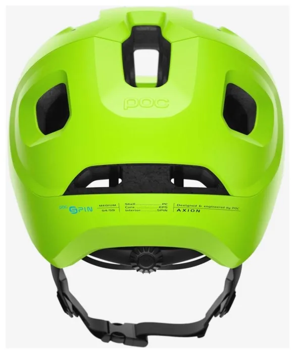 Шлем велосипедный POC Axion SPIN, Fluorescent Yellow/Green Matt, M/L