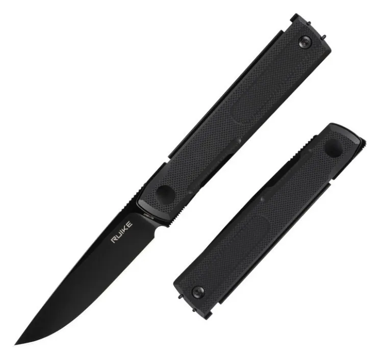 Ніж складаний кишеньковий Ruike D712-B, (7.7 см) 8Cr13MoV / G10 чорний (FNR_D712-B)