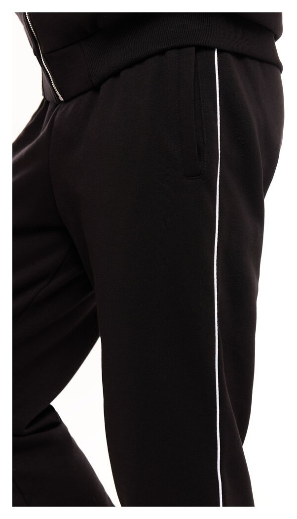 Спортивний демісезонний костюм чоловічий чорний. Комплект штани та кофта Pobedov Brume, укр, укр