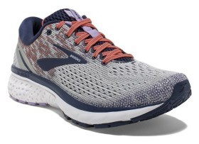 Кроссовки женские Brooks GHOST 11 W 37.5 (6.5US) Grey/blue/coral (1202771B005)
