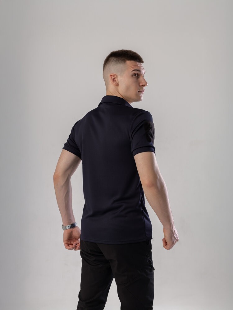 Мілітарі футболка кулмакс темно-синя весна/літо чоловіча Pobedov Recon