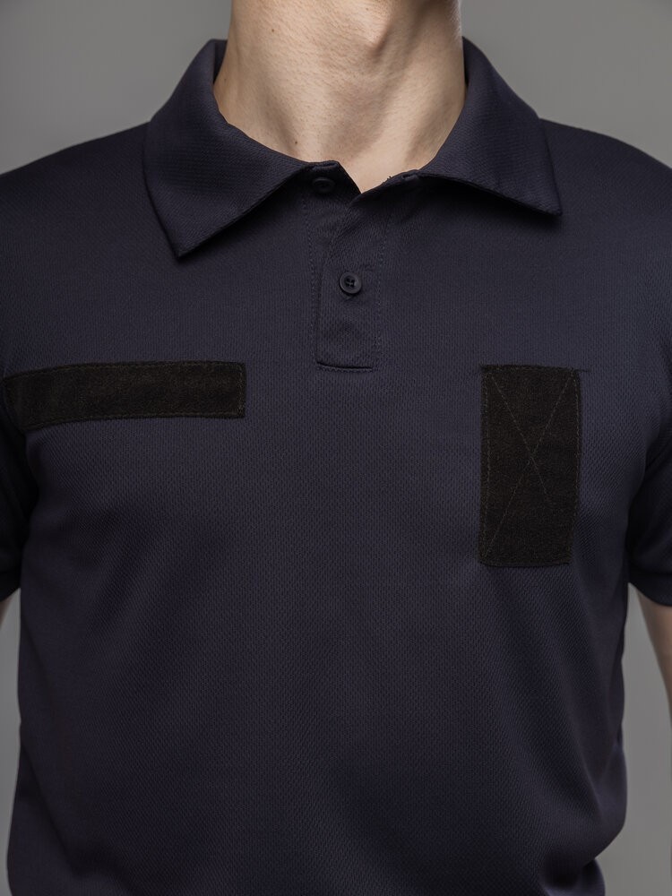 Мілітарі футболка кулмакс темно-синя весна/літо чоловіча Pobedov Recon, укр, укр