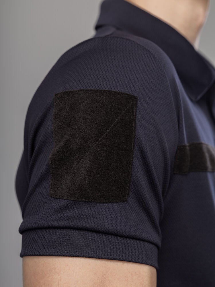 Мілітарі футболка кулмакс темно-синя весна/літо чоловіча Pobedov Recon, укр, укр