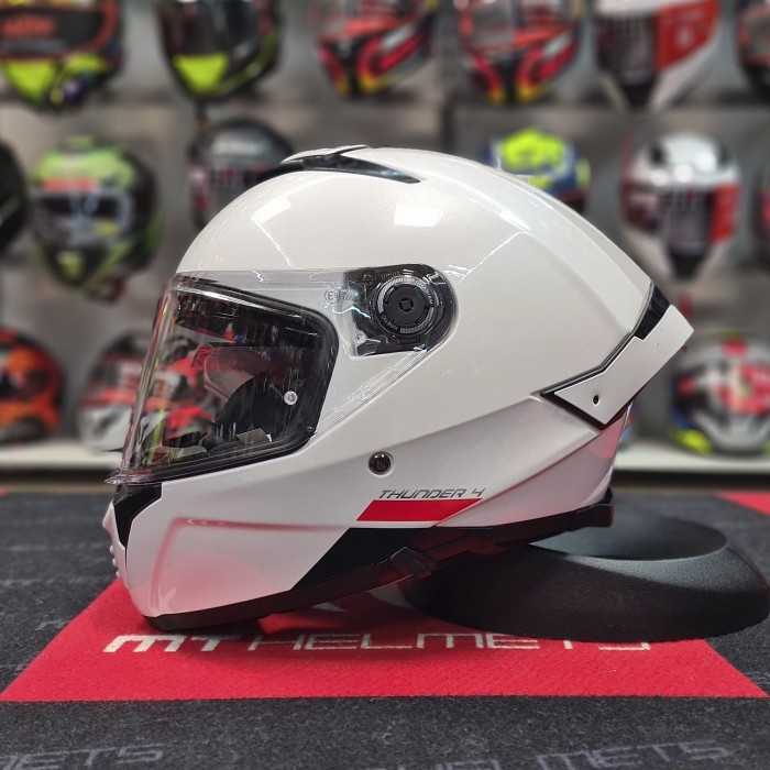 Мотошлем MT THUNDER 4 SV Solid Gloss White XS