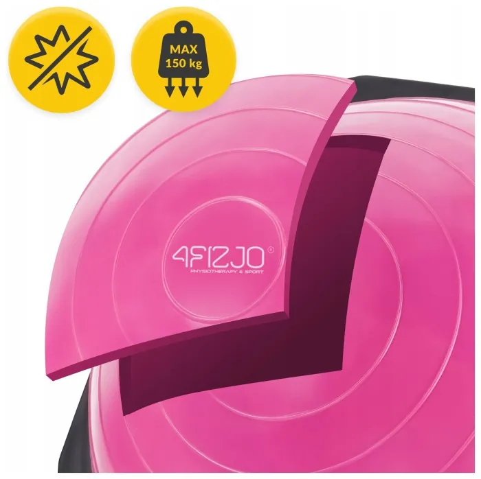 Балансувальна платформа 4FIZJO Bosu Ball 60 см Pink (P-5905973402453)