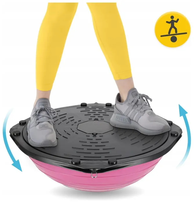 Балансувальна платформа 4FIZJO Bosu Ball 60 см Pink (P-5905973402453)