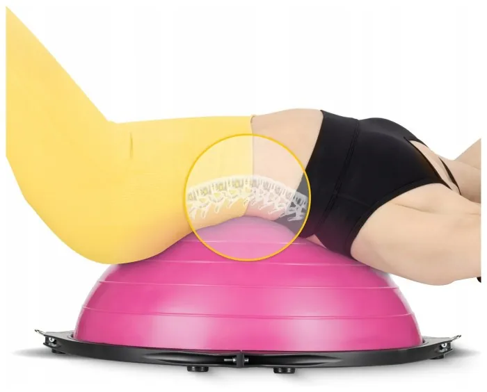 Балансувальна платформа 4FIZJO Bosu Ball 60 см Pink (P-5905973402453)