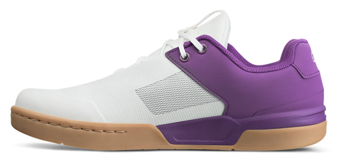 Велообувь CrankBrothers SHOES STAMP LACE WHITE / PURPLE - GUM OUTSOLE - BERNARD KERR 11.0