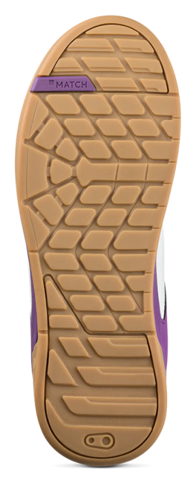 Велообувь CrankBrothers SHOES STAMP LACE WHITE / PURPLE - GUM OUTSOLE - BERNARD KERR 11.0