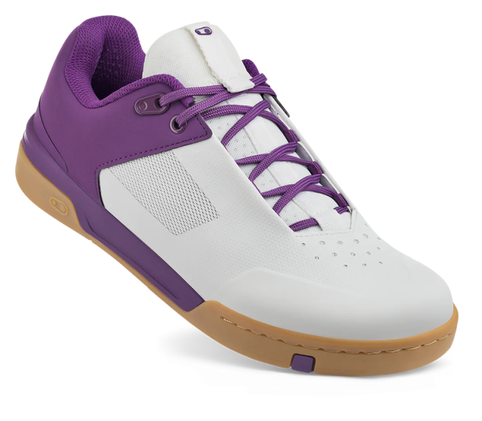 Велообувь CrankBrothers SHOES STAMP LACE WHITE / PURPLE - GUM OUTSOLE - BERNARD KERR 11.0