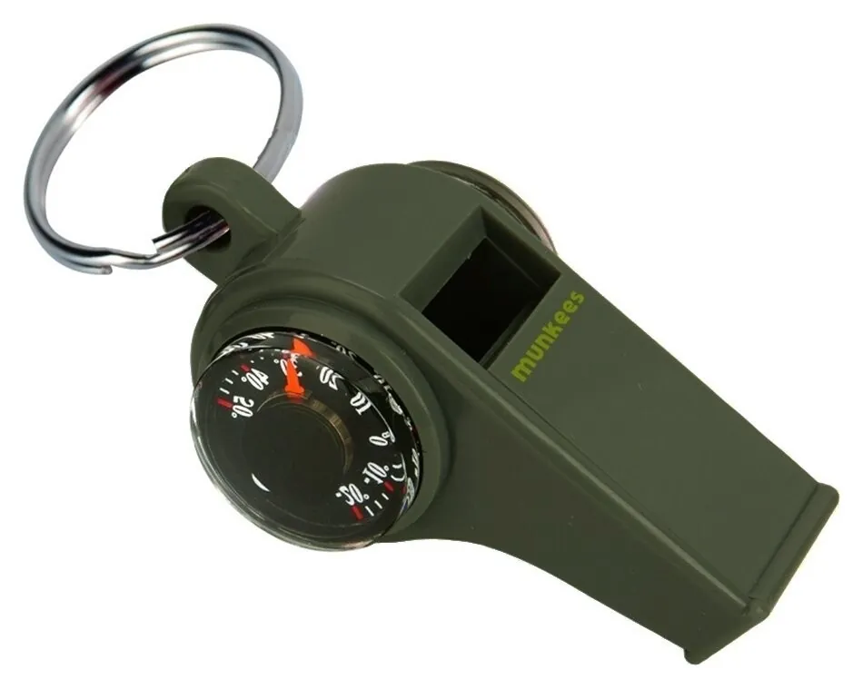 Munkees 3339 брелок-свисток 3 Function Whistle khaki (3339-KH)