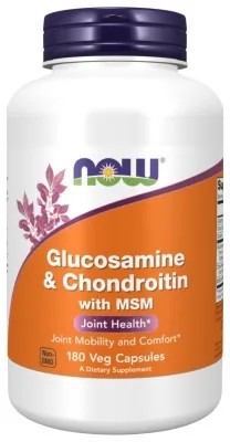 Glucosamine & Chondroitin with MSM - 180 vcaps