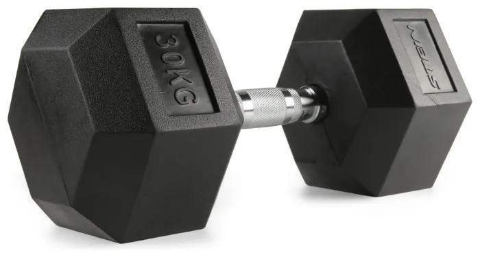 Гантель гексогональная 30 кг. Стейн. OK1013-30