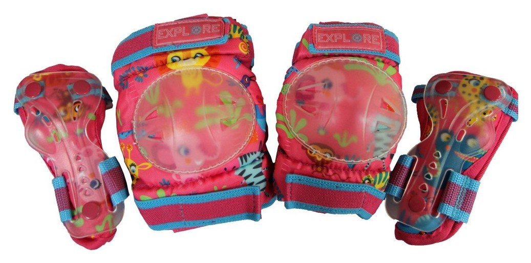 Дитячий Детский Набор защиты для колен, локтей и запястий Explore AMZ-300 MIX