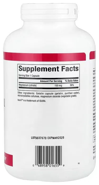 Magnesium Citrate 150mg - 360 caps