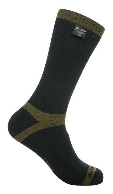Носки водонепроницаемые Dexshell Trekking, р-р ХL, с зеленой полоской