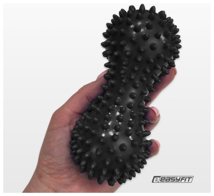 Масажний м'ячик EasyFit Goober з шипами чорний