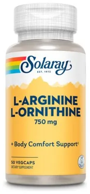 L-Arginine L-Ornithine 750mg - 50 vcaps