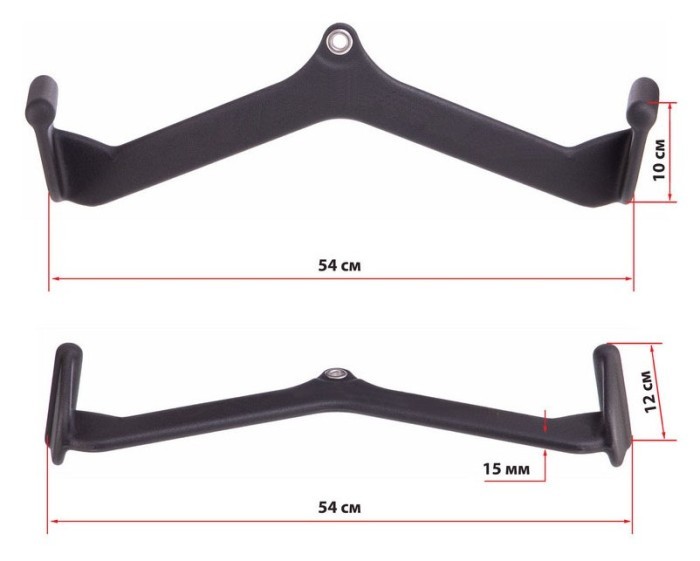 Ручка для тяги EasyFit с широким хватом 54 см