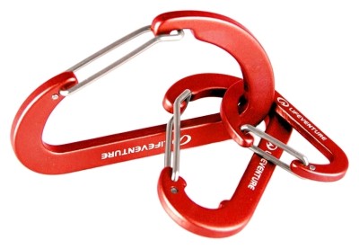 Комплект карабінів Lifeventure Karabiners red