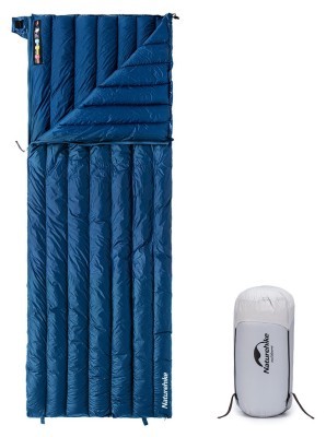 Спальный мешок с натуральным пухом Naturehike CWM295 CNK2300SD013, голубой