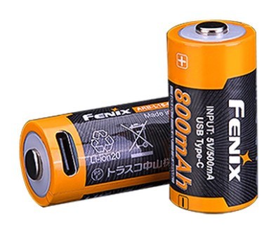 Акумулятор 16340 Fenix 800 UP mAh Li-ion Type-C
