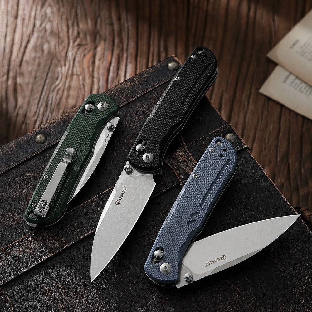 Ніж складаний Ganzo G771-GY сірий, укр, укр