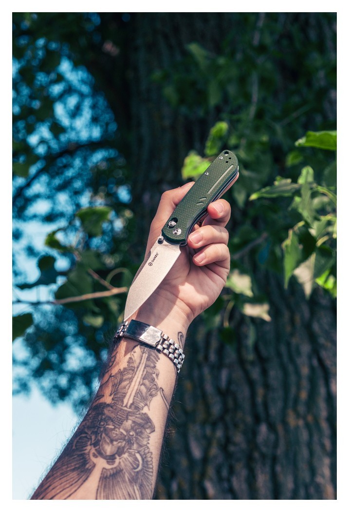 Ніж складаний Ganzo G771-GY сірий, укр, укр