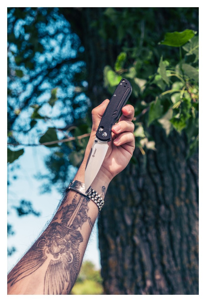 Ніж складаний Ganzo G771-GY сірий, укр, укр