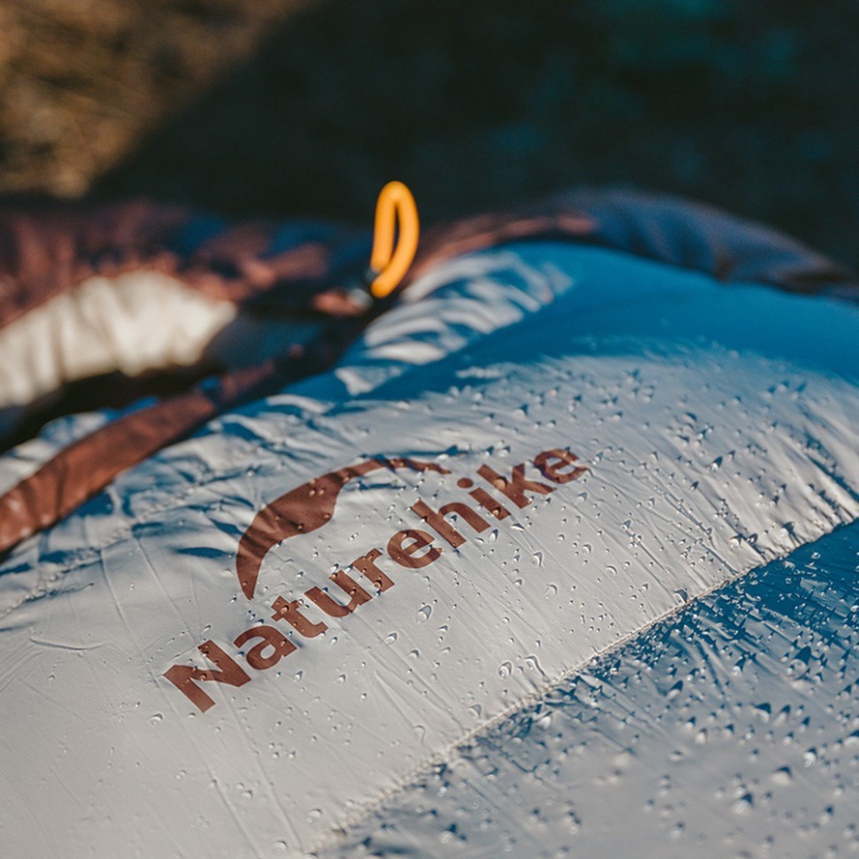 Спальник з натуральним пухом Naturehike Snowbird CNK2550WS014, p-р L, коричневий 400 г, укр, укр