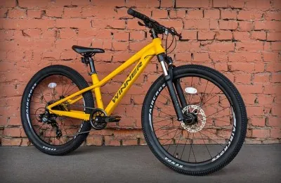 Велосипед подростковый 24" Winner Bullet 2024 желтый