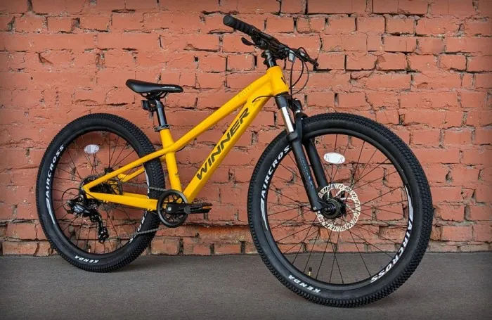 Велосипед подростковый 24" Winner Bullet 2024 желтый