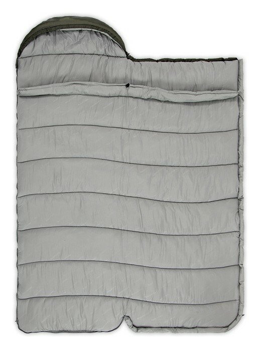 Спальник з капюшоном Naturehike U250S NH20MSD07, (0°C), правий, темно-зелений