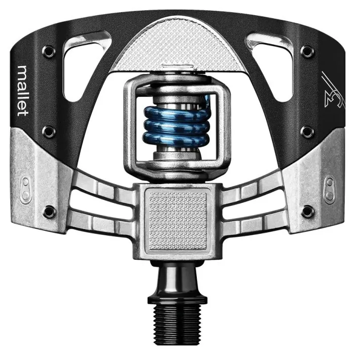 Педалі Crankbrothers MALLET 3, сіро-чорна/синя пружина