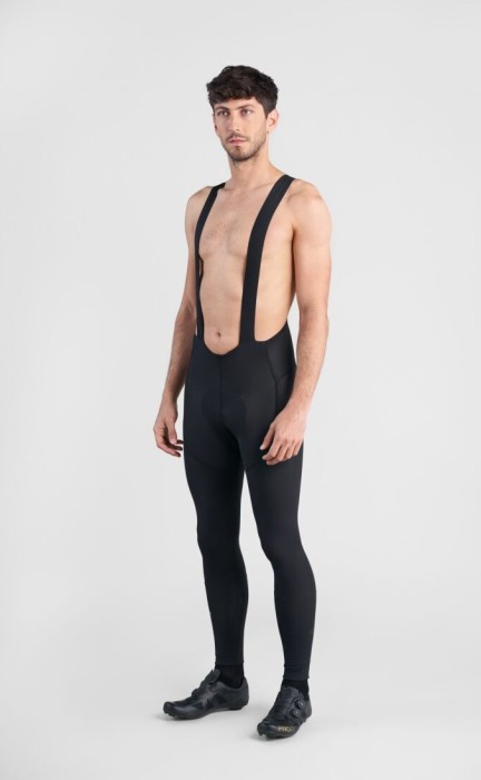 Рейтузи Spiuk Profit Cold&Rain Bib на лямках чоловічі чорні S