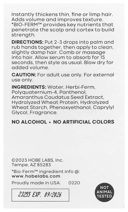 Hair Thickening Serum - 59 ml (Поврежденная банка)