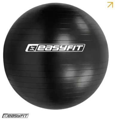 М'яч для фітнесу EasyFit BalanceBall 55 см чорний