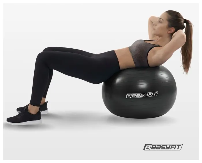 М'яч для фітнесу EasyFit BalanceBall 55 см чорний