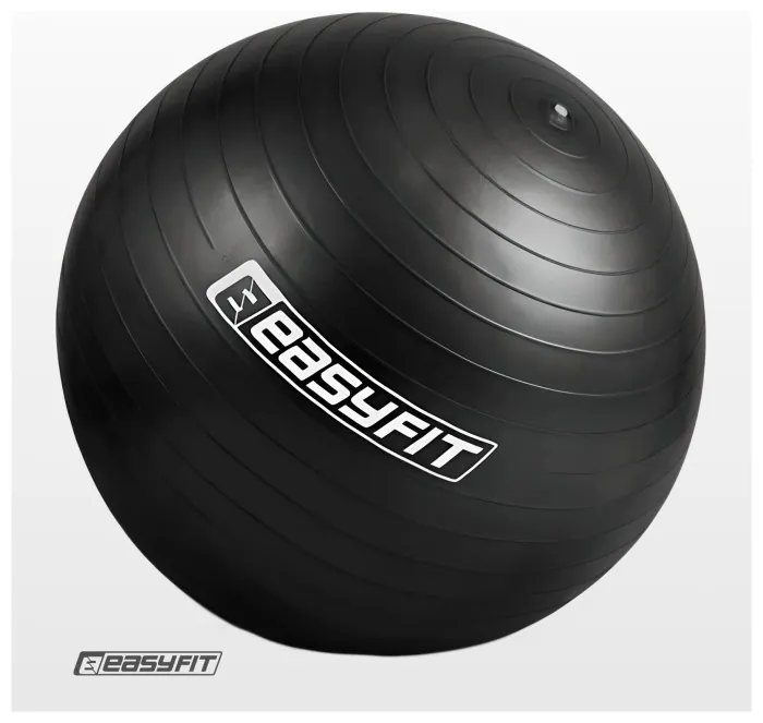 М'яч для фітнесу EasyFit BalanceBall 55 см чорний