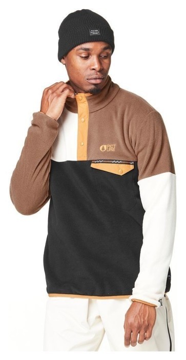 Picture Organic реглан флісовий Arcca black-vanilla-cocoa brown M, укр, укр