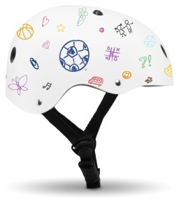 Велосипедний шолом Lionelo Helmet Pink Rose (Велосипедний шолом Lionelo Helmet White) Велосипедний шолом Lionelo Helmet Pink Rose (Велосипедний шолом Lionelo Helmet White)