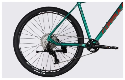 Велосипед уцінений AL 29" Formula ZEPHYR 1.0 HDD рама-21" темно-сріблястий з зеленим 2026