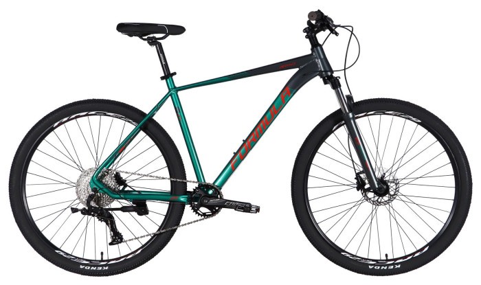 Велосипед уцінений AL 29" Formula ZEPHYR 1.0 HDD рама-21" темно-сріблястий з зеленим 2026